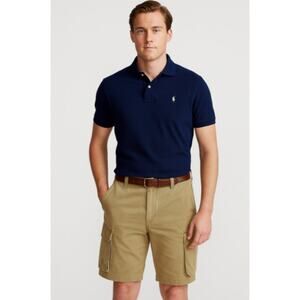 Polo Jeans Co. Ralph Lauren Men's SZ 34 Cargo Shorts 100% Cotton Caramel 10"